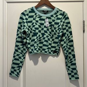 RSQ MEDIUM CREWNECK CROPPED SWEATER MULTI COLOR NWT-Bundle2Save